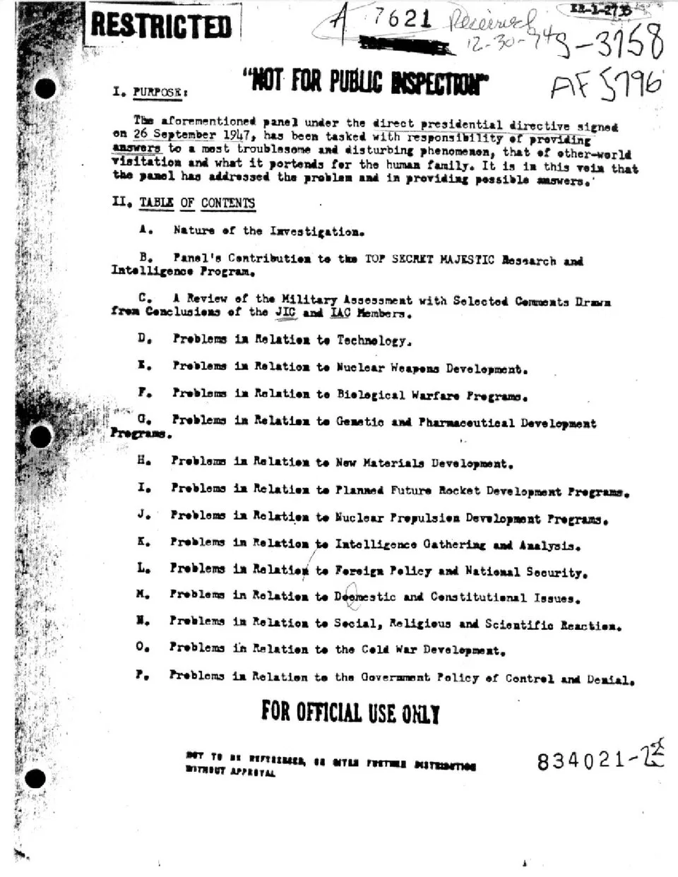 Overview image for Do Later MJ 12 Forgeries Discredit the Originals? | Majestic 12