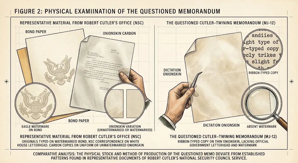 Overview image for Does the Paper Stock Undermine the MJ 12 Memo? | Majestic 12