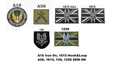 Listing image for SAS RAF UK Special Forces Air Force Army Military Iron Sew Hook & Loop Mix Patch