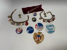 Listing image for Political Presidential Campaign Memorabilia Lot Barry Goldwater 1964 Etc Vintage