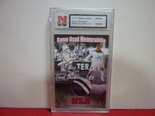 Listing image for DAVID BECKHAM NSA GAME USED MEMORABILIA 1/1 2 COLOUR JERSEY SWATCH