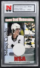 Listing image for NSA Game Used Memorabilia Sidney Crosby 52/87 Jersey