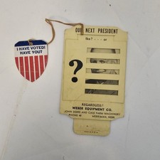 Listing image for Political Memorabilia "Ike" Eisenhower Adlai Stevenson