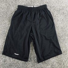Listing image for Vintage Majestic Athletic Mesh Sweat Shorts Mens Medium Black Polyester Baseball