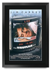 Listing image for The Truman Show Movie Poster Cast Signed Printed Autograph A3 Framed Memorabilia